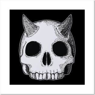 Demon SKull Posters and Art